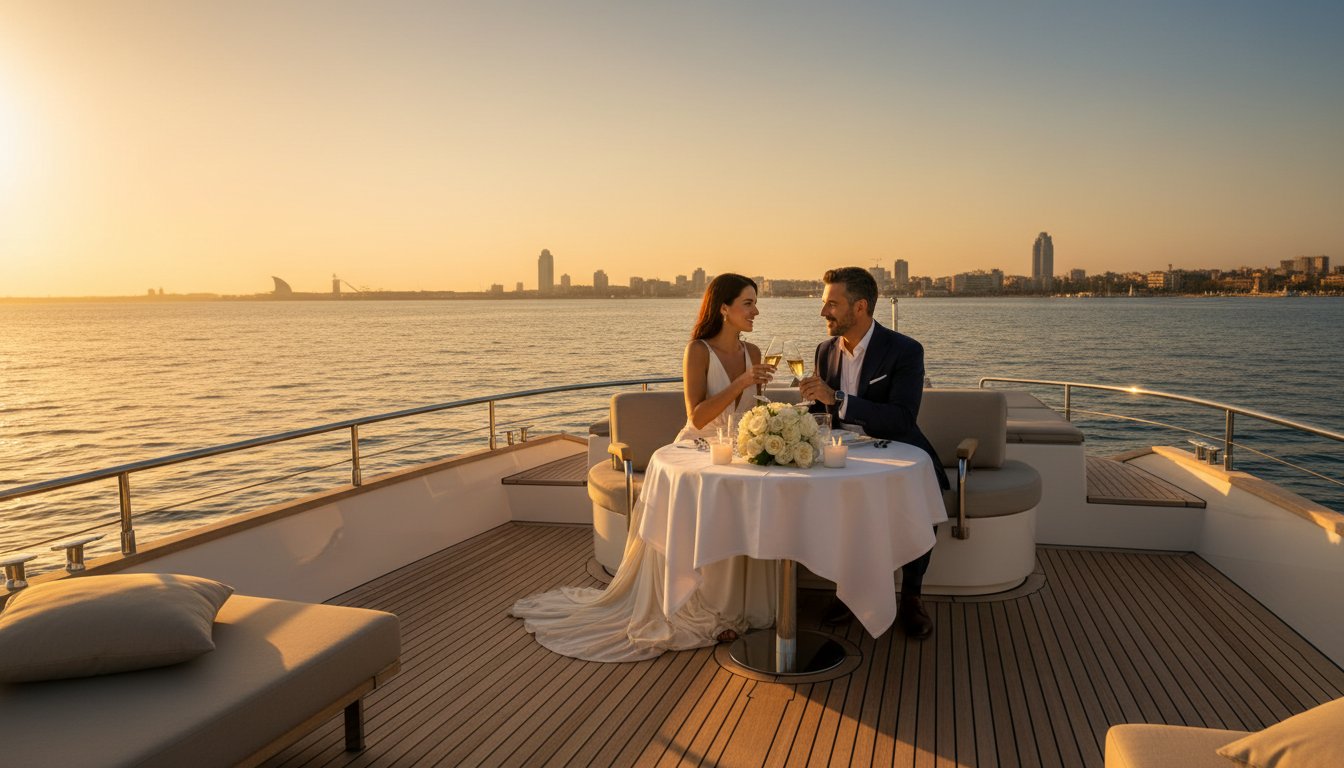 Cena Romántica en Barco en Barcelona: Guía para una Noche Mágica en 2026