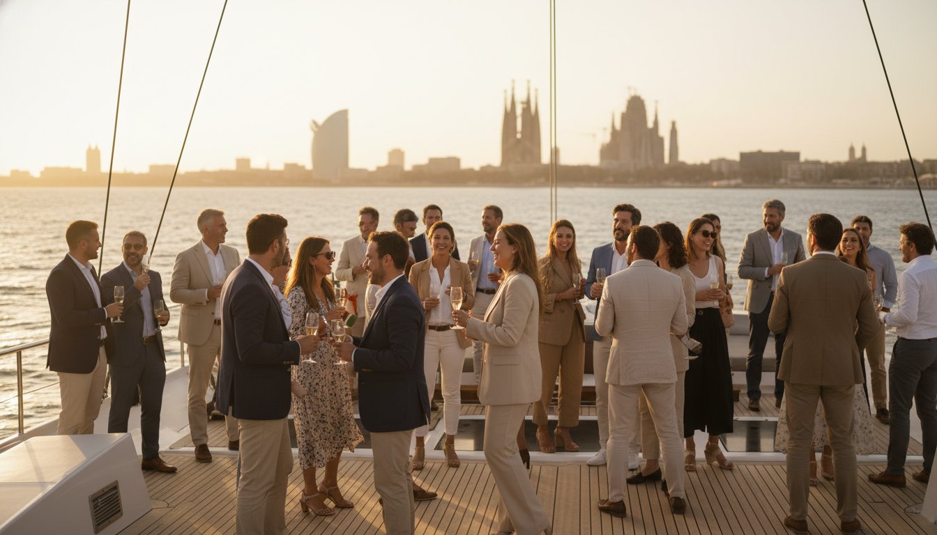 Eventos de empresa en barco en Barcelona: Guía para experiencias corporativas 2026