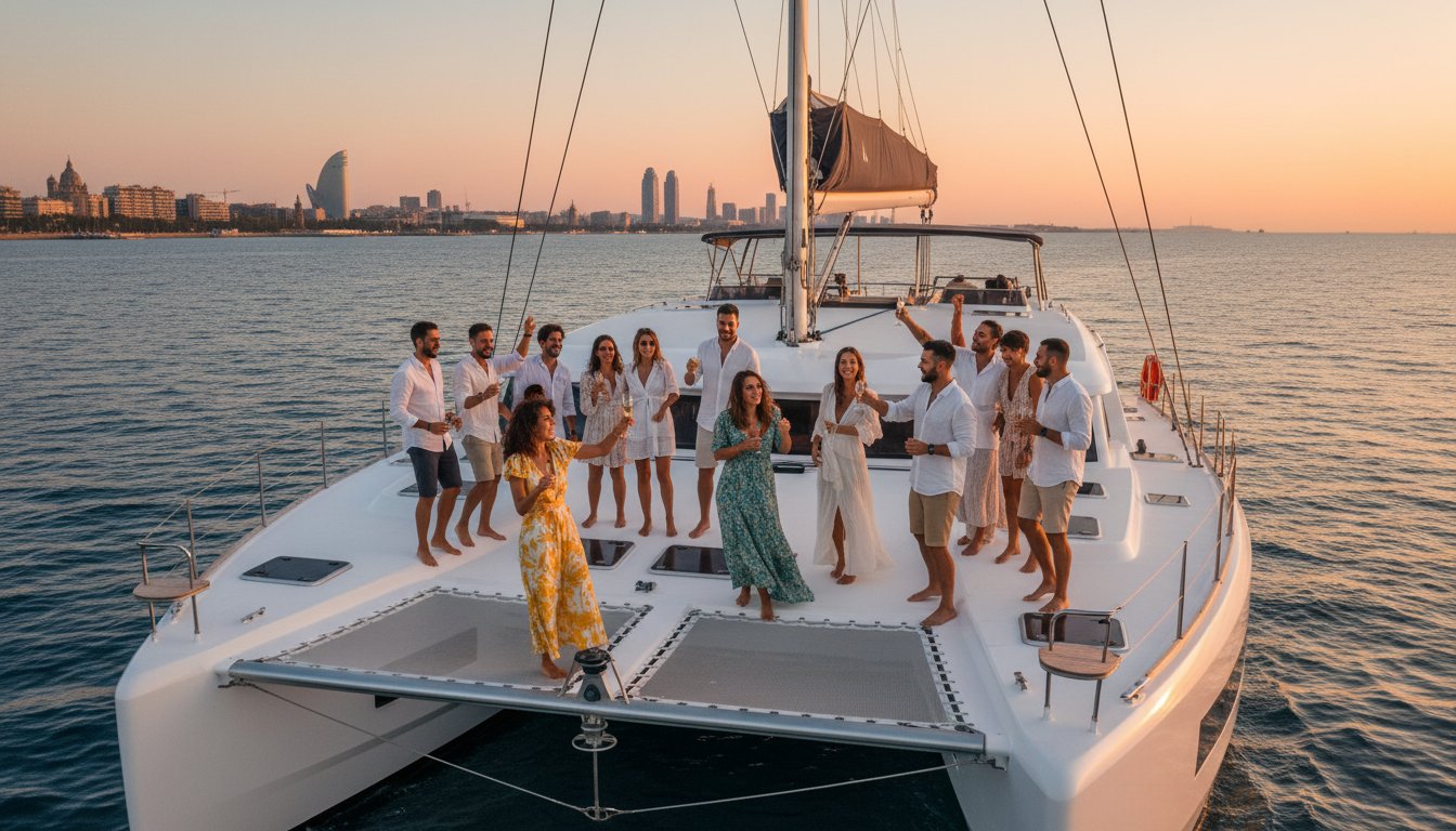 Alquiler de barco para 20 personas en Barcelona: Guía completa de opciones y precios 2026