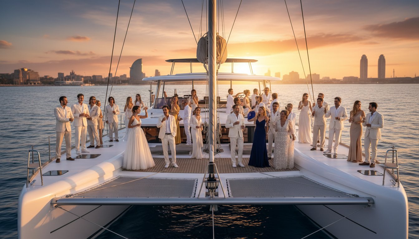 Alquiler de barco para 30 personas en Barcelona: Guía para eventos exclusivos 2026